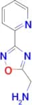 {[3-(2-pyridinyl)-1,2,4-oxadiazol-5-yl]methyl}amine trifluoroacetate