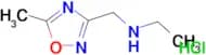 N-[(5-methyl-1,2,4-oxadiazol-3-yl)methyl]ethanamine hydrochloride