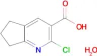 2-chloro-6,7-dihydro-5H-cyclopenta[b]pyridine-3-carboxylic acid hydrate