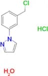 1-[3-(chloromethyl)phenyl]-1H-pyrazole hydrochloride hydrate