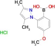 [2-(3,5-dimethyl-1H-pyrazol-1-yl)-4-methoxyphenyl]boronic acid hydrochloride