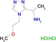 {1-[4-(2-methoxyethyl)-4H-1,2,4-triazol-3-yl]ethyl}amine dihydrochloride