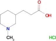 3-(1-methyl-3-piperidinyl)propanoic acid hydrochloride