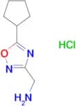 [(5-cyclopentyl-1,2,4-oxadiazol-3-yl)methyl]amine hydrochloride