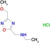 N-{[3-(methoxymethyl)-1,2,4-oxadiazol-5-yl]methyl}ethanamine hydrochloride