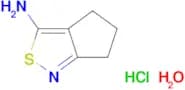 5,6-dihydro-4H-cyclopenta[c]isothiazol-3-amine hydrochloride hydrate