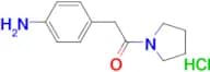 {4-[2-oxo-2-(1-pyrrolidinyl)ethyl]phenyl}amine hydrochloride