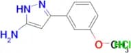 3-(3-methoxyphenyl)-1H-pyrazol-5-amine hydrochloride