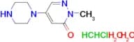 2-methyl-5-(1-piperazinyl)-3(2H)-pyridazinone dihydrochloride dihydrate