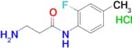 N~1~-(2-fluoro-4-methylphenyl)-beta-alaninamide hydrochloride