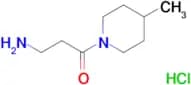 [3-(4-methyl-1-piperidinyl)-3-oxopropyl]amine hydrochloride
