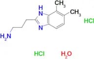 [3-(4,5-dimethyl-1H-benzimidazol-2-yl)propyl]amine dihydrochloride hydrate