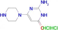 2-amino-6-(1-piperazinyl)-4(3H)-pyrimidinone dihydrochloride