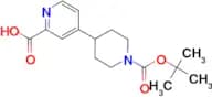 4-[1-(tert-butoxycarbonyl)-4-piperidinyl]-2-pyridinecarboxylic acid