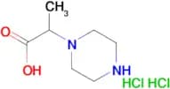 2-(1-piperazinyl)propanoic acid dihydrochloride