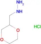 (1,4-dioxan-2-ylmethyl)hydrazine hydrochloride