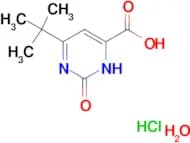 6-tert-butyl-2-hydroxy-4-pyrimidinecarboxylic acid hydrochloride hydrate