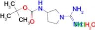 tert-butyl {1-[amino(imino)methyl]-3-pyrrolidinyl}carbamate hydrochloride hydrate