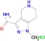 1-methyl-4,5,6,7-tetrahydro-1H-pyrazolo[4,3-c]pyridine-3-carboxamide hydrochloride