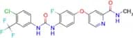 4-(4-(3-(4-Chloro-3-(trifluoromethyl)phenyl)ureido)-3-fluorophenoxy)-N-methylpicolinamide