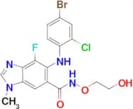 5-[(4-Bromo-2-chlorophenyl)amino]-4-fluoro-N-(2-hydroxyethoxy)-1-methyl-1H-benzimidazole-6-carboxa…