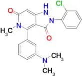 2-(2-Chlorophenyl)-4-(3-(dimethylamino)phenyl)-5-methyl-1H-pyrazolo[4,3-c]pyridine-3,6(2H,5H)-dione
