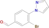 3-Bromo-4-(1H-pyrazol-1-yl)benzaldehyde