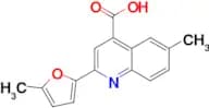 6-methyl-2-(5-methyl-2-furyl)quinoline-4-carboxylic acid
