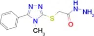 2-[(4-methyl-5-phenyl-4H-1,2,4-triazol-3-yl)thio]acetohydrazide