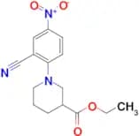 ethyl 1-(2-cyano-4-nitrophenyl)piperidine-3-carboxylate