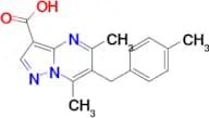 5,7-dimethyl-6-(4-methylbenzyl)pyrazolo[1,5-a]pyrimidine-3-carboxylic acid