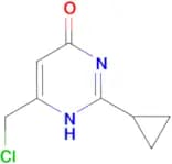 6-(chloromethyl)-2-cyclopropylpyrimidin-4-ol