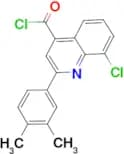 8-chloro-2-(3,4-dimethylphenyl)quinoline-4-carbonyl chloride