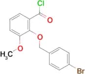 2-[(4-bromobenzyl)oxy]-3-methoxybenzoyl chloride