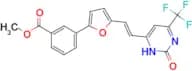 methyl 3-(5-{(E)-2-[2-oxo-6-(trifluoromethyl)-2,3-dihydropyrimidin-4-yl]vinyl}-2-furyl)benzoate