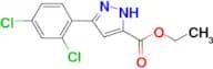 ethyl 3-(2,4-dichlorophenyl)-1H-pyrazole-5-carboxylate