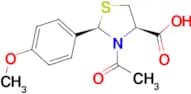 (2R,4R)-3-acetyl-2-(4-methoxyphenyl)-1,3-thiazolidine-4-carboxylic acid