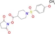 1-[({1-[(4-methoxyphenyl)sulfonyl]piperidin-4-yl}carbonyl)oxy]pyrrolidine-2,5-dione