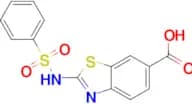 2-[(phenylsulfonyl)amino]-1,3-benzothiazole-6-carboxylic acid