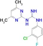 N-(3-chloro-4-fluorophenyl)-N'-(4,6-dimethylpyrimidin-2-yl)guanidine