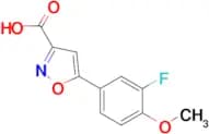 5-(3-fluoro-4-methoxyphenyl)isoxazole-3-carboxylic acid