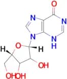 9-[(2S,5S)-3,4-dihydroxy-5-(hydroxymethyl)tetrahydrofuran-2-yl]-1,9-dihydro-6H-purin-6-one