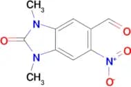 1,3-dimethyl-6-nitro-2-oxo-2,3-dihydro-1H-benzimidazole-5-carbaldehyde
