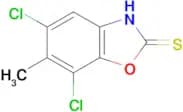 5,7-dichloro-6-methyl-1,3-benzoxazole-2-thiol