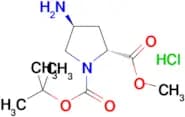 (2R,4S)-1-tert-Butyl 2-methyl 4-aminopyrrolidine-1,2-dicarboxylate hydrochloride