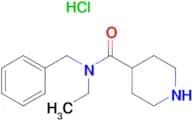 N-benzyl-N-ethyl-4-piperidinecarboxamide hydrochloride