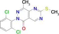 6-(2,6-DICHLOROPHENYL)-8-METHYL-2-(METHYLTHIO)PYRIMIDO[4,5-D]PYRIDAZIN-5(6H)-ONE