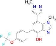 1-METHYL-7-(1-METHYL-1H-PYRAZOL-4-YL)-5-(4-TRIFLUOROMETHOXY-PHENYL)-1,5-DIHYDRO-BENZOIMIDAZOL-4-ONE
