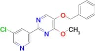 5-BENZYLOXY-2-(5-CHLORO-PYRIDIN-3-YL)-4-METHOXY-PYRIMIDINE