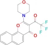 2-Morpholino-3-(2,2,2-trifluoroacetyl)-4H-benzo[hchromen-4-one